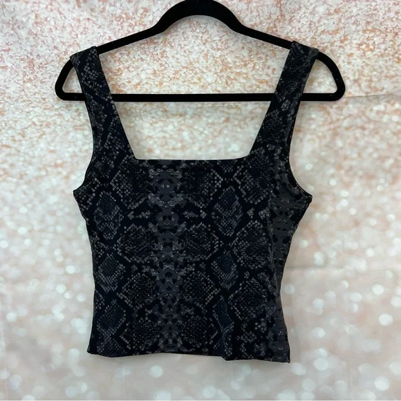 NEW Leith Square Neck Tank in Snake Print - Picture 3 of 9